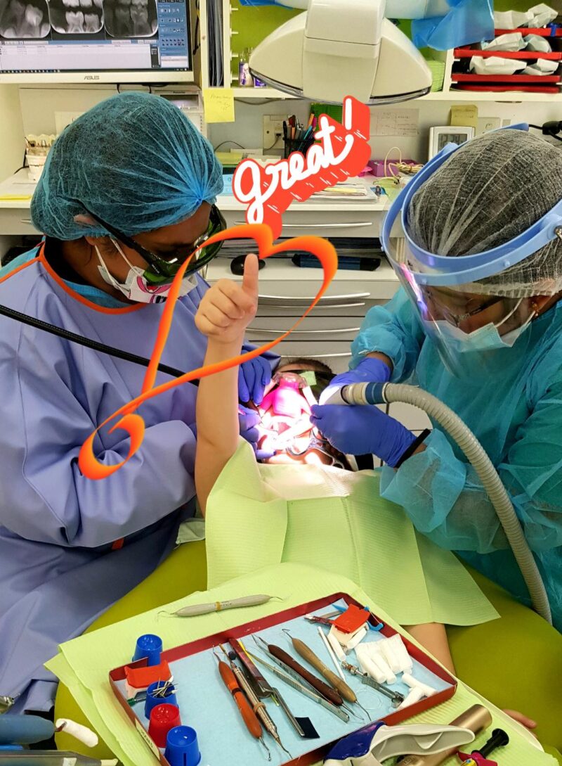 Laser Specialist Dentist at work